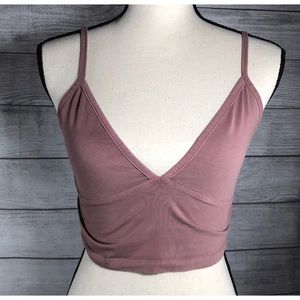 ✨5 for $25 sale✨ Mustard Seed Mauve crop top